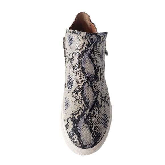 Kenneth Cole Gentle Souls Leather Snake Print Hi Top Fashion Sneakers Size 7.5M - Picture 6 of 9